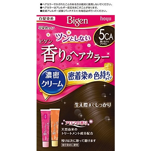 ビゲン　香りのヘアカラー　クリーム　５ＣＡ　深いカフェブラウン　【８０ｇ】(ホーユー)