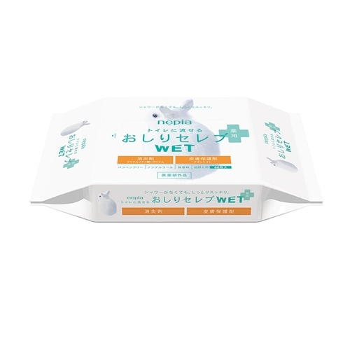 ネピア　おしりセレブ　ＷＥＴ　薬用　詰替　【60枚入り】(王子ネピア)　