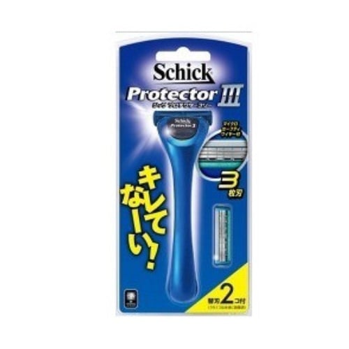 Schick(シック)　プロテクタースリーホルダー【1本 + 替刃2コ付】（シック・ジャパン）　「(○)店舗取置可」