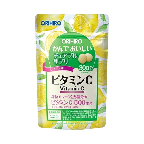 かんでおいしいチュアブルサプリ　ビタミンC【60ｇ（120粒）】（オリヒロ）　
