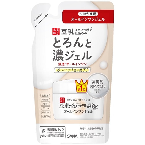 なめらか本舗　とろんと濃いジェル　つめかえ用　【100g】(SANA)　「(○)店舗取置可」