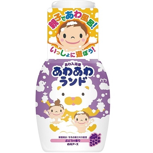 あわあわランド 300ml ぶどうの香り 24本セット あわあわランド ぶどうの香り 【300ml】(白元アース) 「(○)店舗