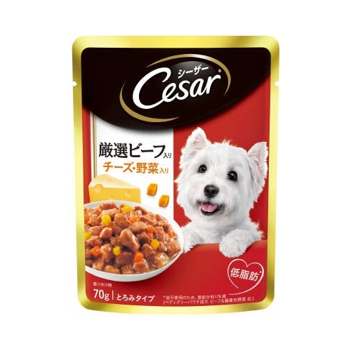 シーザー　厳選ビーフ入り　チーズ・野菜入り　【70g】(マースジャパンリミテッド)　「(○)店舗取置可」
