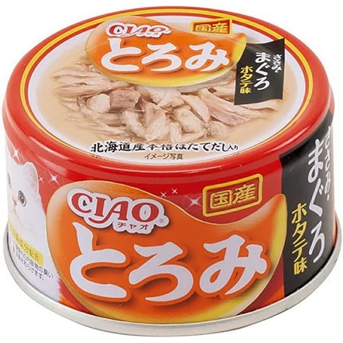 チャオ　とろみ　ささみ・まぐろ　ホタテ味【80g】（いなばペットフード）　
