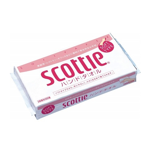 スコッティ ハンドタオル100　【200枚（100組）入り】(クレシア)　「(×)店舗取置不可」