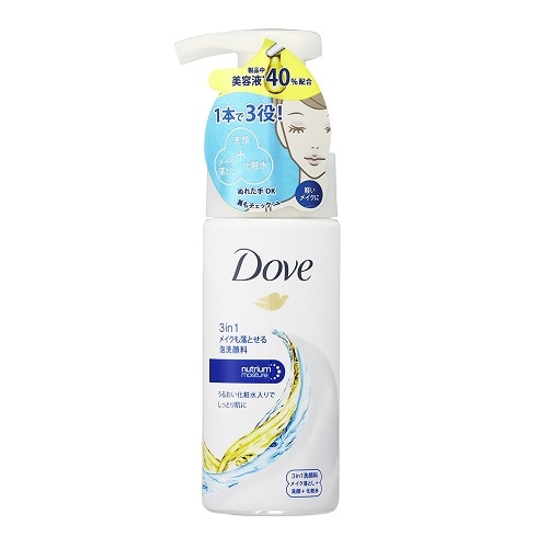 ダヴ　３ｉｎ１メイクも落とせる泡洗顔料　【135ml】(ユニリーバ)