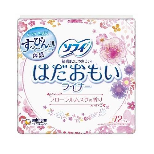 ソフィ　はだおもいライナー　フローラスムスクの香り　【72コ入】(ユニ・チャーム)　