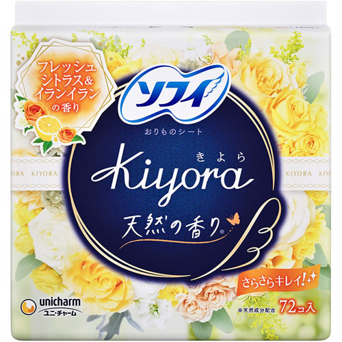 ソフィ　Ｋｉｙｏｒａ フレグランス フローラル＆シトラスの香り　【72枚】(ユニ・チャーム)　「(○)店舗取置可」