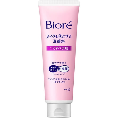 花王　ビオレ　メイクも落とせる洗顔料　つるすべ美肌　【210g】(花王)　「(○)店舗取置可」