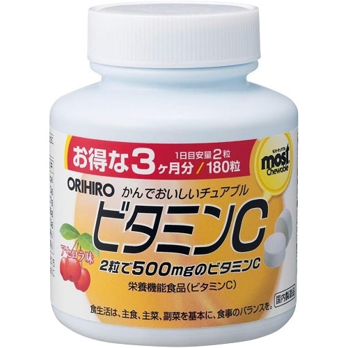 オリヒロ　ＭＯＳＴチュアブル　ビタミンＣ　１８０粒　