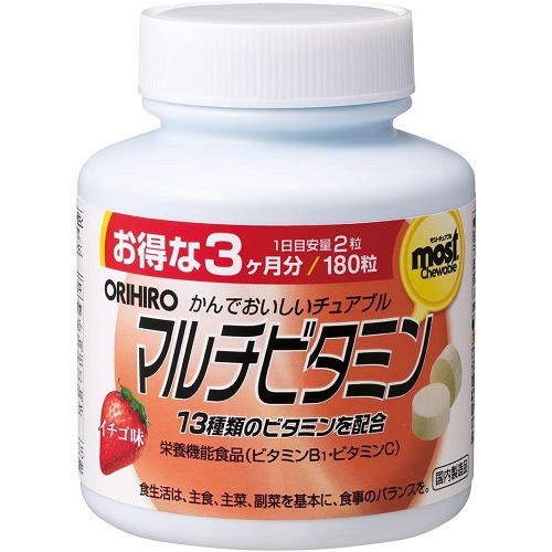 オリヒロ　ＭＯＳＴチュアブル　マルチビタミン　１８０粒　