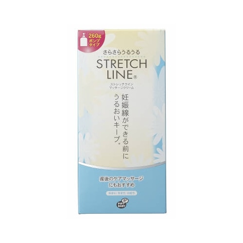 ストレッチライン　マッサージクリーム　ポンプタイプ　【２６０ｇ】（ピップ）　