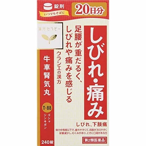 【第2類医薬品】漢方セラピー　「クラシエ」漢方牛車腎気丸料エキス錠　【240錠】(クラシエ薬品)　