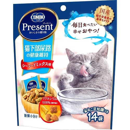 コンボプレゼント　キャット　おやつ　猫下部尿路の健康維持　【14袋入】(日本ペットフード)　「(○)店舗取置可」