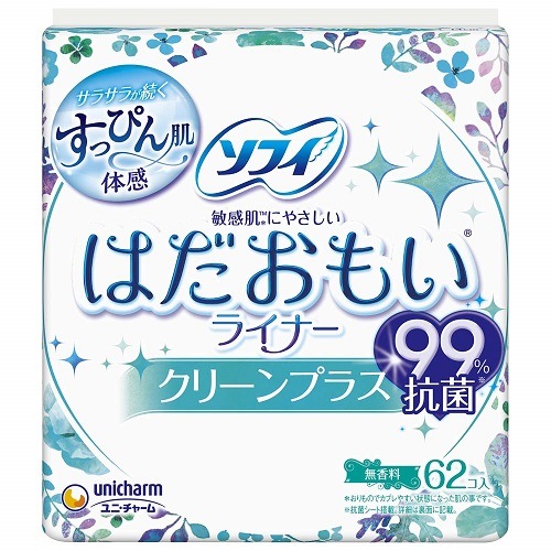 ソフィ　はだおもいライナー　クリーンプラス　【62コ入】(ユニ・チャーム)　
