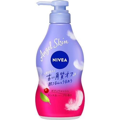 ニベア　エンジェルスキン　ボディウォッシュ　カシス＆ハーブの香り　［本体］　【480ml】(ニベア花王)　