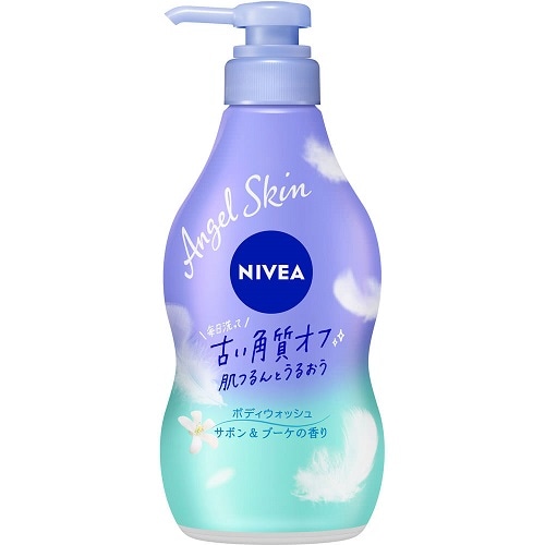 ニベア　エンジェルスキン　ボディウォッシュ　サボン＆ブーケの香り　［本体］　【480ml】(ニベア花王)　