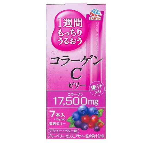 1週間もっちりうるおうコラーゲンCゼリー　【7本入】(アース製薬)