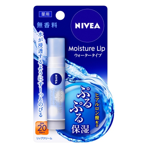 花王　ニベア　モイスチャーリップ　ウォータータイプ　無香料　【3.5g】(花王)