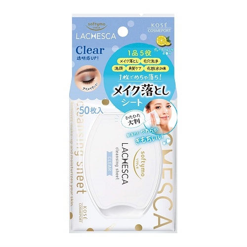 ソフティモ　ラチェスカ　水クレンジングシート　クリア　【50枚入】(コーセーコスメポート)　
