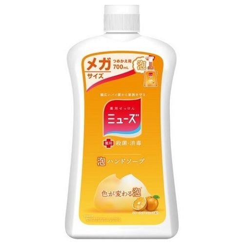 ミューズ　泡ハンドソープ　フルーティーフレッシュの香り　つめかえ用　メガサイズ　【700mL】(レキットベンキーザー)　