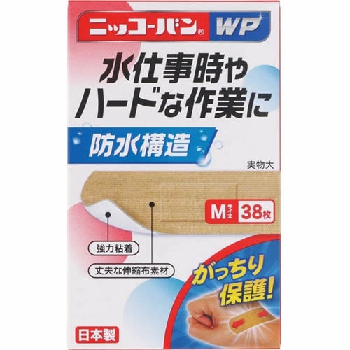 ニッコーバンWP　No.504　Mサイズ　【38枚入】(日廣薬品)　「(○)店舗取置可」