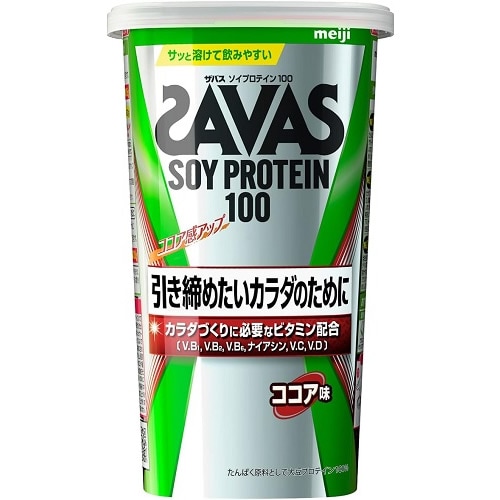 ザバス ソイプロテイン100 ココア味 【224g】(明治) | 医薬