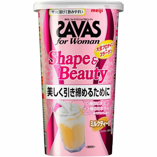 ザバス フォーウーマン シェイプ＆ビューティ  ミルクティー風味 ザバス フォーウーマン シェイプ&ビューティ ミルクティー風味 【231g