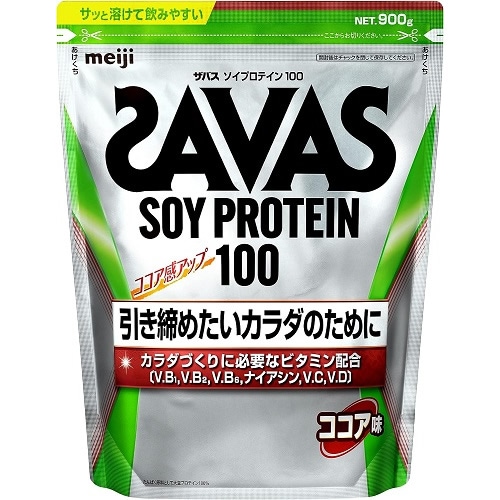 【送料無料・即決】明治 ザバス SAVAS ソイプロテイン100 ココア味 50食分 1，050g×3袋セット 明治 ザバス(SAVAS) ソイプロテイン100 ココア味約11食分 224g