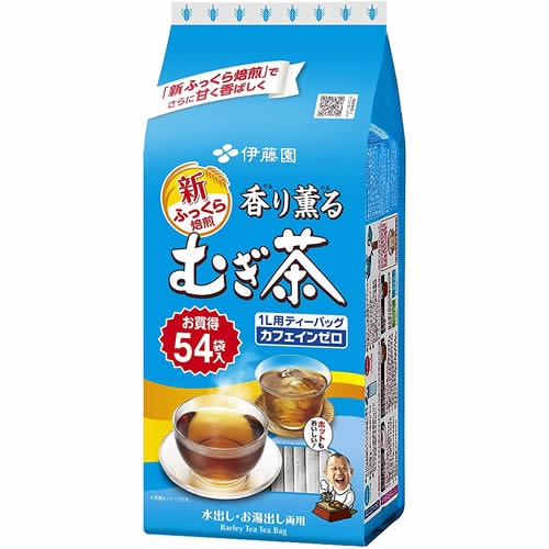 香り薫るむぎ茶　ティーバッグ　【54袋×10個】(伊藤園)　「(×)店舗取置不可」