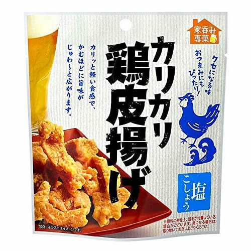 カリカリ鶏皮揚げ　塩こしょう　【33g×12個】(MDホールディングス)　「(×)店舗取置不可」