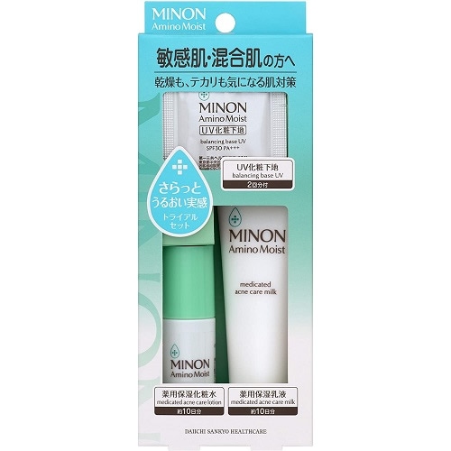 ミノン　基礎化粧品セットまとめ売り ミノン アミノモイスト 敏感肌・混合肌ライン トライアルセット 【1