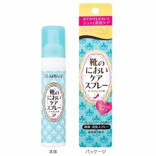 スリムウォーク　靴のにおいケアスプレー　フレッシュソープの香り　コンパクトタイプ　【35ml】(ピップ)　
