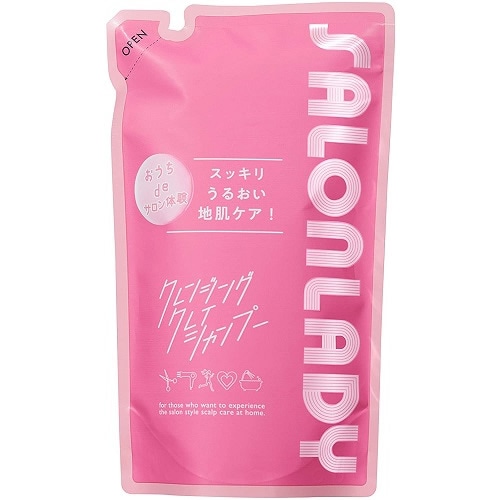 サロンレディ クレンジングクレイ シャンプー つめかえ用 【340ml】(アンド・ナイン)
