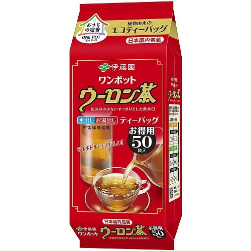 ワンポットエコティーバッグ　ウーロン茶　【50袋×10個】(伊藤園)　「(×)店舗取置不可」