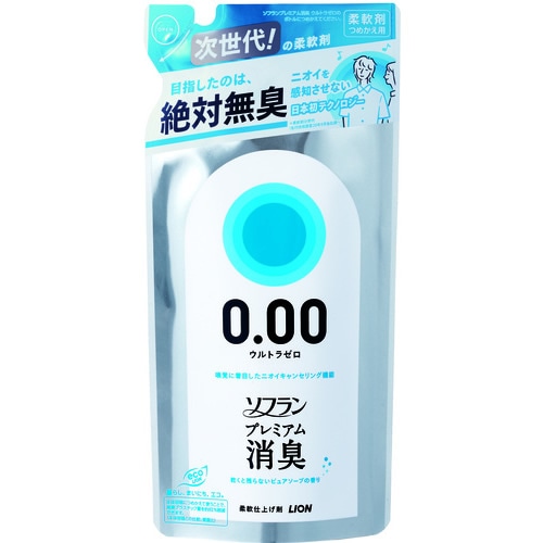ソフラン　プレミアム消臭　ウルトラゼロ　つめかえ用　　【400ml】(ライオン)　