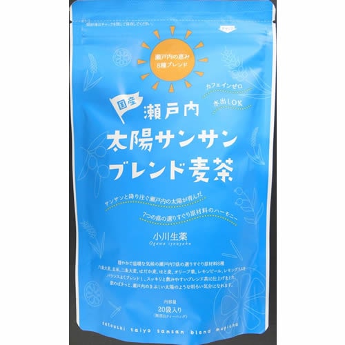 瀬戸内太陽サンサンブレンド麦茶　【100g(5g×20袋)】(小川生薬)　「(×)店舗取置不可」