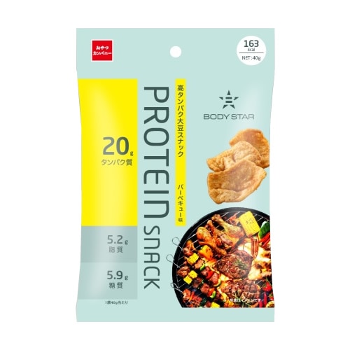 BODY STAR（ボディスター）プロテインスナック　バーベキュー味　【40g×12個】(おやつカンパニー)　