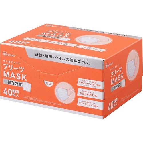 プリーツマスク個包装 学童用 【40枚】(アイリスオーヤマ) 「( )店舗取置可」 医薬,ヘルスケア(医薬品・衛生用品他),衛生用品・検査薬,衛生用品,マスク コクミンドラッグ プリーツマスク個包装 学童用 【40枚】(アイリスオーヤマ) 「( )店舗取置可」 医薬,ヘルスケア(医薬品・衛生用品他),衛生用品・検査薬,衛生用品,マスク コクミンドラッグ