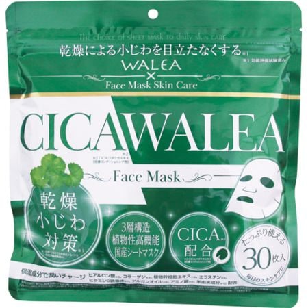 CICA(シカ)ワレアフェイスマスク 【30枚入】(ウエルネスボーテ)
