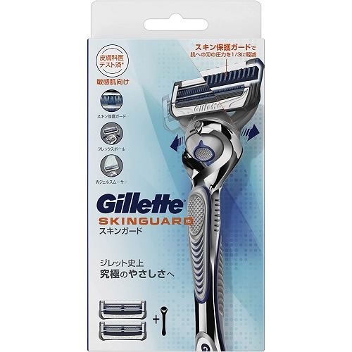 ジレット　スキンガード　マニュアル　ホルダー　【ホルダー+替刃2個付き】(P&G)　