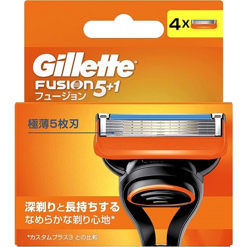 ジレット　フュージョン　マニュアル　替刃　【4個入】(P&G)　