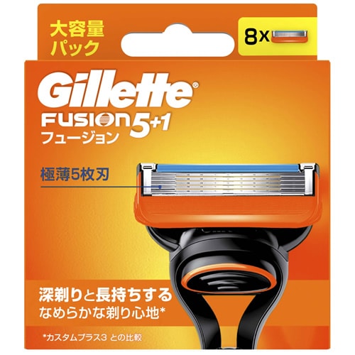 ジレット　フュージョン　マニュアル　替刃　【替刃8個入り】(P＆G)