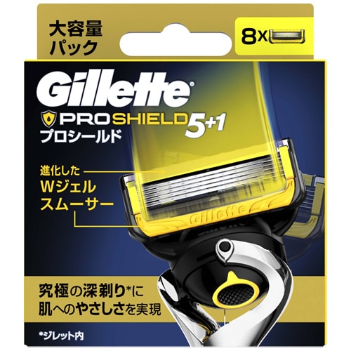 【得ダ値ＧＯＧＯ】ジレット　プロシールド　替刃　【替刃8個入り】(P＆G)