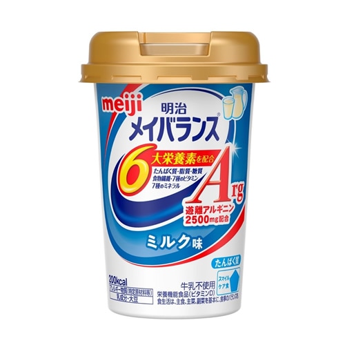 明治メイバランスＡｒｇＭｉｎｉカップミルク味　【125ml】(明治)「(○)店舗取置可」