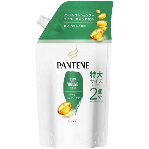 【得ダ値ＧＯＧＯ】パンテーン　エアリーふんわりケア　シャンプー　つめかえ用　特大サイズ　【600ml】(P&G)　「(○)店舗取置可」