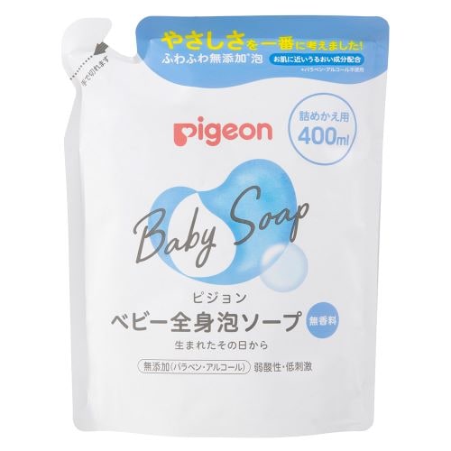 ベビー全身泡ソープ　詰めかえ用　(ベーシック)　【400ml】(ピジョン)