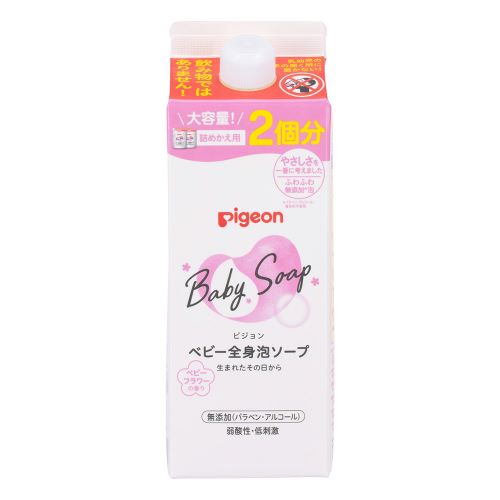 ベビー全身泡ソープ　ベビーフラワーの香り　詰めかえ用2回分　(ベーシック)　【800ml】(ピジョン)
