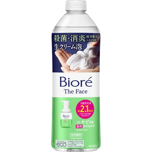 【得ダ値ＧＯＧＯ】ビオレ　ザフェイス　泡洗顔料　アクネケア　つめかえ用　【340ml】(花王)