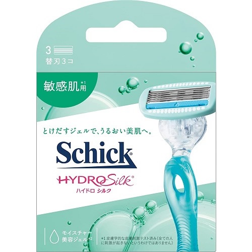 Schick(シック)　ハイドロシルク　敏感肌用　替刃　【3個入】(シック・ジャパン)　「(○)店舗取置可」